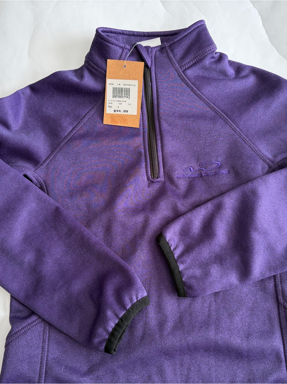 Kids Half-Zip Purple Fleece Pullover Jacket